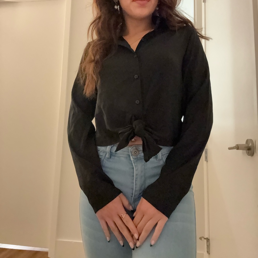 Express cropped blouse!